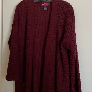 Maroon Cardigan